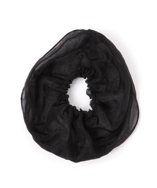 LEPSIM(レプシィム)の「カフスシュシュ 593604(シュシュ・レディース・ブラック/オフホワイト・ONE SIZE)」の6枚目の写真