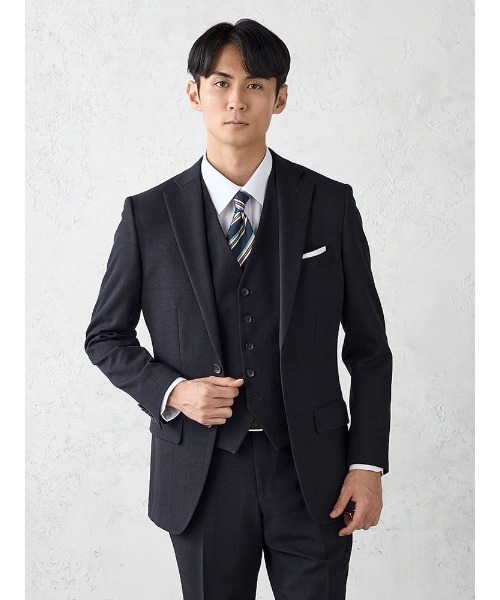 【超美品・早い者勝ち】FABRIC TOKYO ネイビースーツ ツーピースウール 超美品・早い者勝ち】FABRIC TOKYO ネイビースーツ ツーピースウール