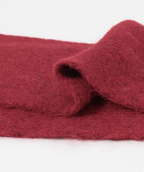 RODE SKO(ロデスコ)の「ショートマフラー(マフラー・レディース・アイボリー/レッド/グレー・ONE)」の4枚目の写真