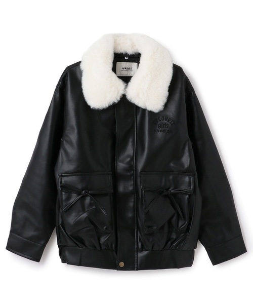 by LOVEiT（バイラビット）の「衿ファー合成皮革ジャケット（ライダースジャケット・キッズ・ブラック/ブラウン・120cm/130cm/150cm/140cm/160cm）」の8枚目の写真