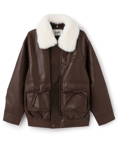 by LOVEiT（バイラビット）の「衿ファー合成皮革ジャケット（ライダースジャケット・キッズ・ブラック/ブラウン・120cm/130cm/150cm/140cm/160cm）」の9枚目の写真