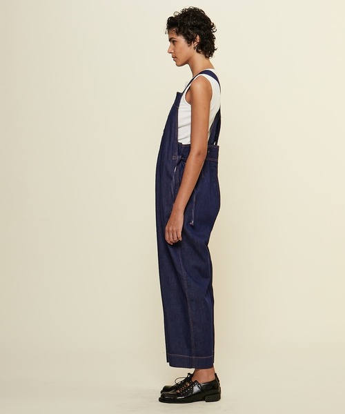 CURRENTAGE(カレンテージ)の「【CURRENTAGE/カレンテージ】Loose fitting overall(サロペット/オーバーオール・レディース・インディゴブルー/サックスブルー・1/2)」の12枚目の写真