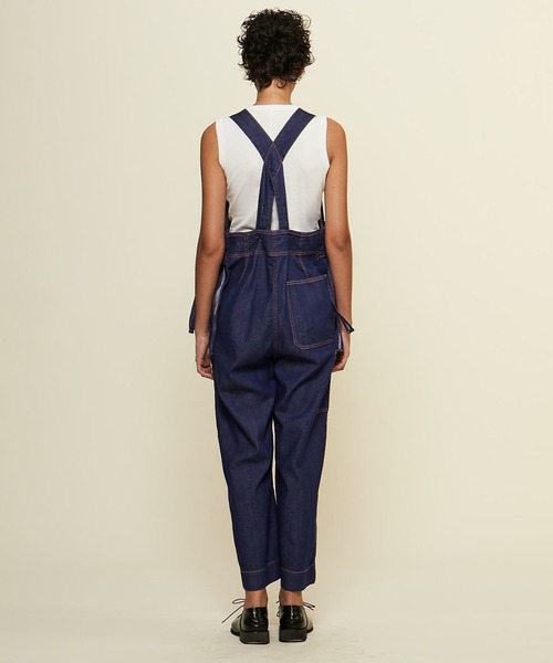 CURRENTAGE(カレンテージ)の「【CURRENTAGE/カレンテージ】Loose fitting overall(サロペット/オーバーオール・レディース・インディゴブルー/サックスブルー・1/2)」の11枚目の写真