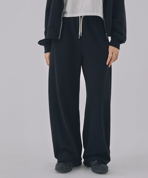 【Unblend】ドロスト ヘビーウェイトカーブスウェットパンツ 【セットアップ対応】
