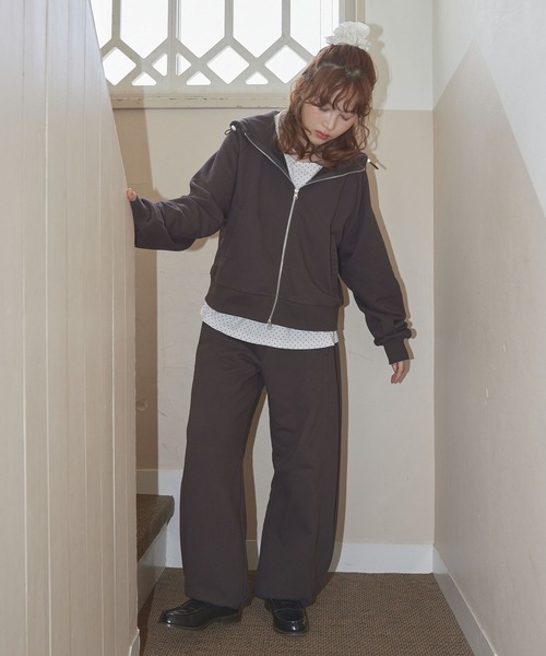 Unblend】ドロスト ヘビーウェイトカーブスウェットパンツ