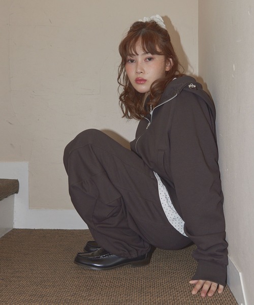 Unblend】ドロスト ヘビーウェイトカーブスウェットパンツ