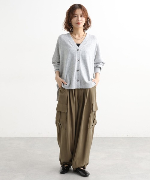 studio CLIP(スタディオクリップ)の「フィブリルツイルカーゴパンツ(その他パンツ・レディース・アイボリー/モカ/ネイビー・FREE)」の7枚目の写真