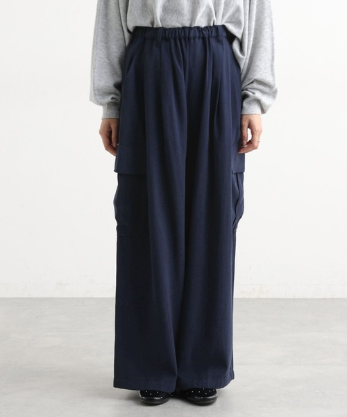 studio CLIP(スタディオクリップ)の「フィブリルツイルカーゴパンツ(その他パンツ・レディース・アイボリー/モカ/ネイビー・FREE)」の10枚目の写真