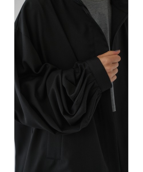 Stand collar tuck sleeve BZ スタンドカラータックスリーブブルゾン