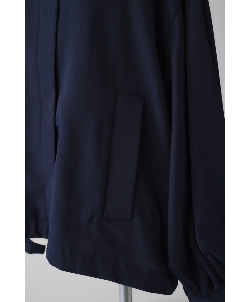 Stand collar tuck sleeve BZ スタンドカラータックスリーブブルゾン