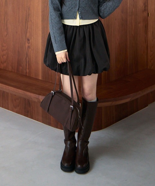 archives(アルシーヴ)の「スエード合皮ボストン(ボストンバッグ・レディース・ベージュ/ブラウン/ワインレッド・FREE)」の6枚目の写真