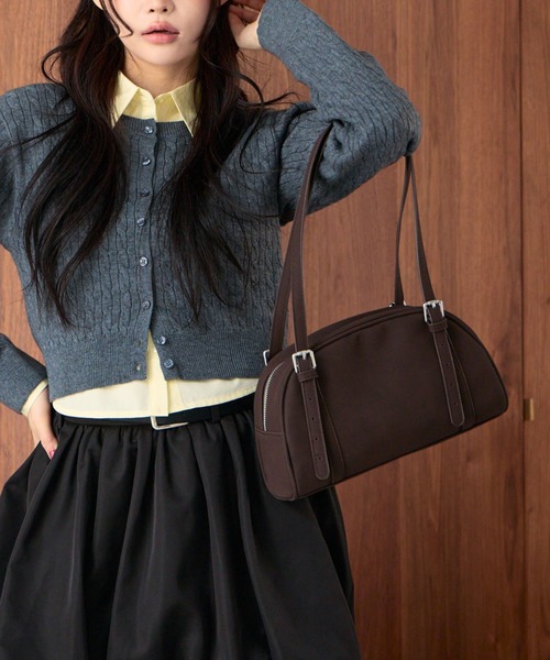 archives(アルシーヴ)の「スエード合皮ボストン(ボストンバッグ・レディース・ベージュ/ブラウン/ワインレッド・FREE)」の4枚目の写真