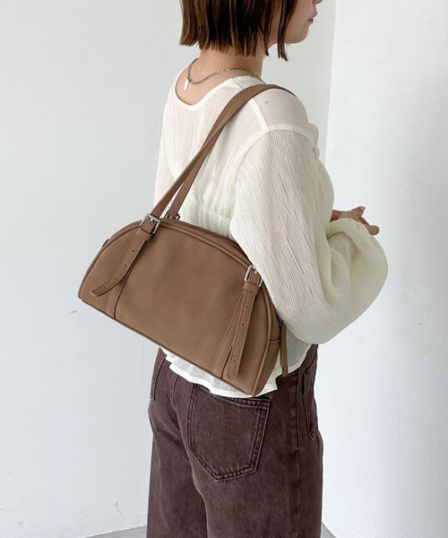 archives(アルシーヴ)の「スエード合皮ボストン(ボストンバッグ・レディース・ベージュ/ブラウン/ワインレッド・FREE)」の11枚目の写真