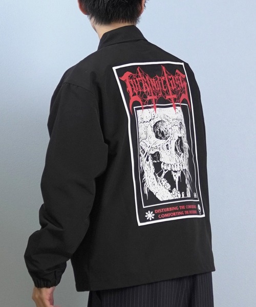 LURKING CLASS(ラーキングクラス)の「LURKING CLASS/ラーキングクラス コーチジャケット バックプリント ST25FJM01(その他アウター・メンズ・ブラック系その他/ブラック系その他2/ブラック系その他3・L/M/XL)」の1枚目の写真