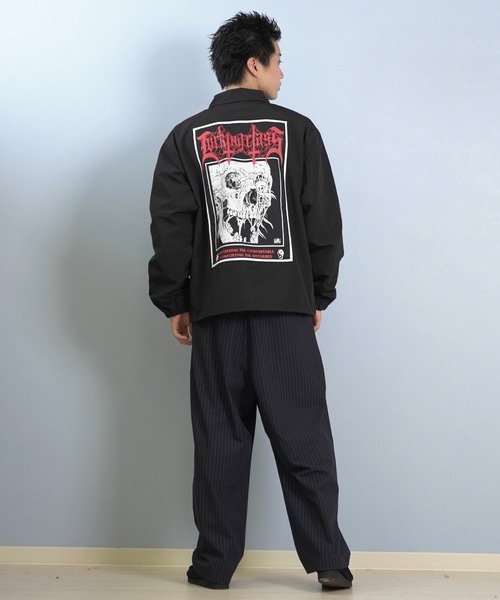 LURKING CLASS(ラーキングクラス)の「LURKING CLASS/ラーキングクラス コーチジャケット バックプリント ST25FJM01(その他アウター・メンズ・ブラック系その他/ブラック系その他2/ブラック系その他3・L/M/XL)」の10枚目の写真