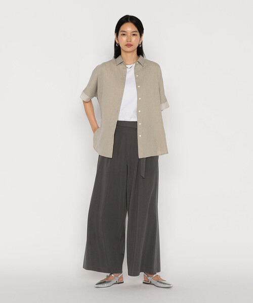 Gabardine K.T（ギャバジンケーティー）の「麻調合繊 シアーブラウス（シャツ/ブラウス・レディース・ブラック・9号）」の10枚目の写真