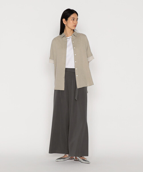 Gabardine K.T（ギャバジンケーティー）の「麻調合繊 シアーブラウス（シャツ/ブラウス・レディース・ブラック・9号）」の11枚目の写真