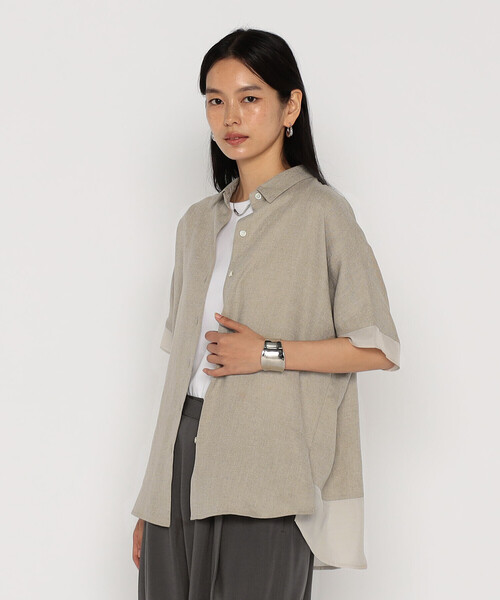 Gabardine K.T（ギャバジンケーティー）の「麻調合繊 シアーブラウス（シャツ/ブラウス・レディース・ブラック・9号）」の13枚目の写真