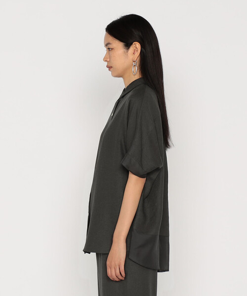 Gabardine K.T（ギャバジンケーティー）の「麻調合繊 シアーブラウス（シャツ/ブラウス・レディース・ブラック・9号）」の15枚目の写真