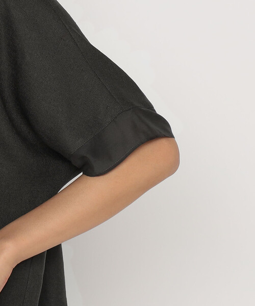 Gabardine K.T（ギャバジンケーティー）の「麻調合繊 シアーブラウス（シャツ/ブラウス・レディース・ブラック・9号）」の18枚目の写真