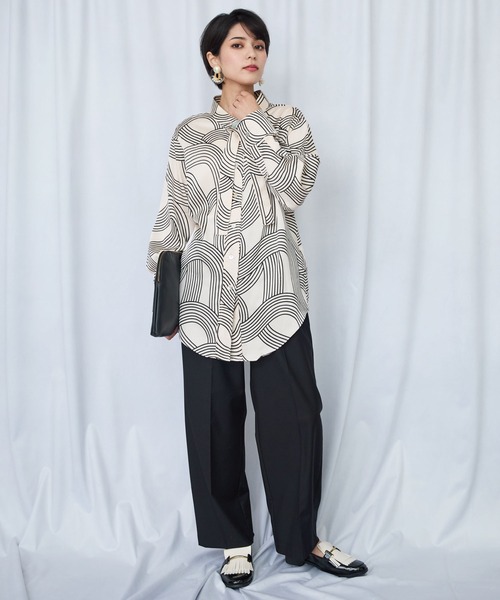 JETSET SOLO PLUS (ジェットセットソロプラス)の「【JETSET SOLO PLUS】デザインゴムベルトワイドパンツ(その他パンツ・レディース・ブラック・FREE)」の3枚目の写真