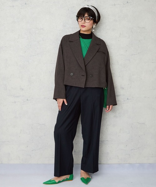 JETSET SOLO PLUS (ジェットセットソロプラス)の「【JETSET SOLO PLUS】デザインゴムベルトワイドパンツ(その他パンツ・レディース・ブラック・FREE)」の14枚目の写真