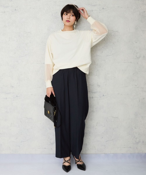 JETSET SOLO PLUS (ジェットセットソロプラス)の「【JETSET SOLO PLUS】デザインゴムベルトワイドパンツ(その他パンツ・レディース・ブラック・FREE)」の15枚目の写真
