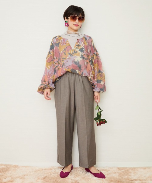 JETSET SOLO PLUS (ジェットセットソロプラス)の「【JETSET SOLO PLUS】デザインゴムベルトワイドパンツ(その他パンツ・レディース・ブラック・FREE)」の20枚目の写真