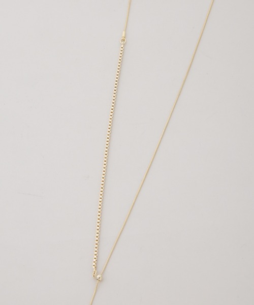 NANO universe（ナノユニバース）の「スライドアジャスターネックレス（ネックレス・レディース・シルバー/ゴールド・F）」の6枚目の写真