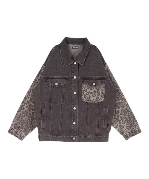 Style & Co. レオパード柄 デニムジャケット B03_6744_d67ce820-b6ea-4480-