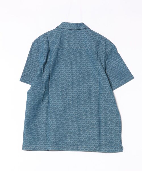 MICHAEL KORS（マイケルコース）の「ロゴ シャンブレー ジャガード キャンプ シャツ（シャツ/ブラウス・メンズ・ブルー系・M/XL/L/S/XS）」の2枚目の写真