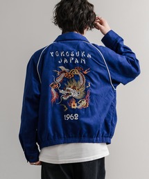 KRIFF MAYER（クリフメイヤー）の「KRIFF MAYER クリフメイヤー オーバーサイズスーベニア刺繍ステンカラージャケット/ダブルジップラグランスリーブブルゾン 2515101（ブルゾン）」