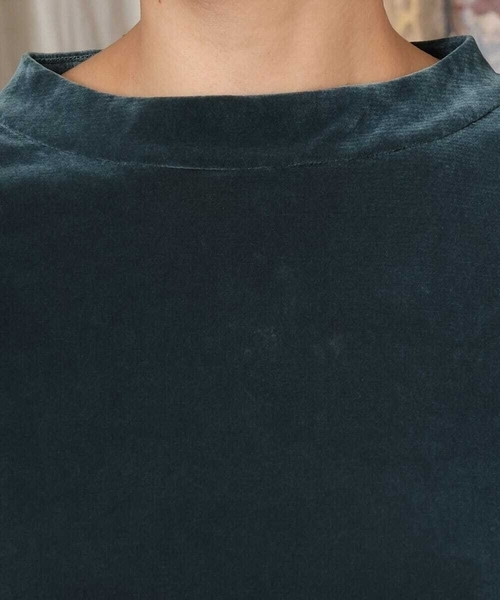 Jocomomola(ホコモモラ)の「ベロアチュール プルオーバーカットソー(Tシャツ/カットソー・レディース・ブルー/グレー・40)」の5枚目の写真