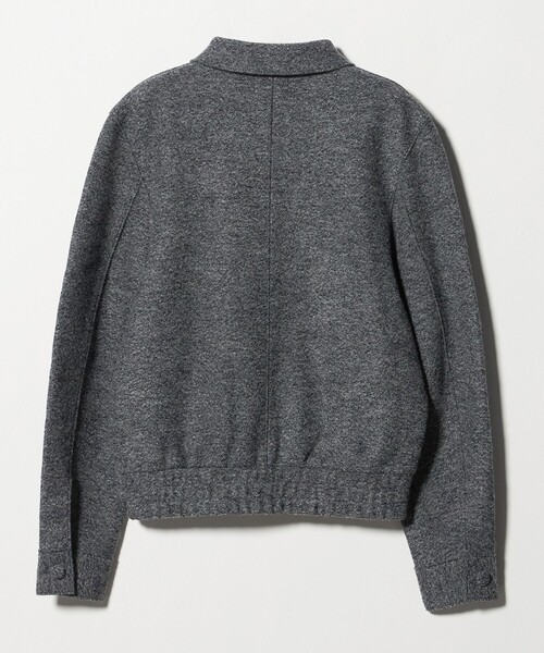 WRAPINKNOT(ラッピンノット)の「<WRAPINKNOT>ニット ブルゾン(ブルゾン・レディース・ダークグレー・0)」の2枚目の写真