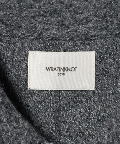 WRAPINKNOT(ラッピンノット)の「<WRAPINKNOT>ニット ブルゾン(ブルゾン・レディース・ダークグレー・0)」の9枚目の写真