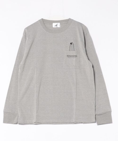 ARCHIVER(アーカイバ)の「【RES】天竺プリントポケット付き長袖Tシャツ(Tシャツ/カットソー・メンズ・グレー系・LARGE/MEDIUM)」の7枚目の写真