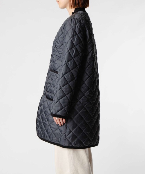 LAVENHAM（ラベンハム）の「LAVENHAM CONTRAST CORNARD COAT ラベンハム コントラスト コナード コート（ダウンジャケット/コート・レディース・ベージュ系1/ブラック系2・8/10）」の5枚目の写真