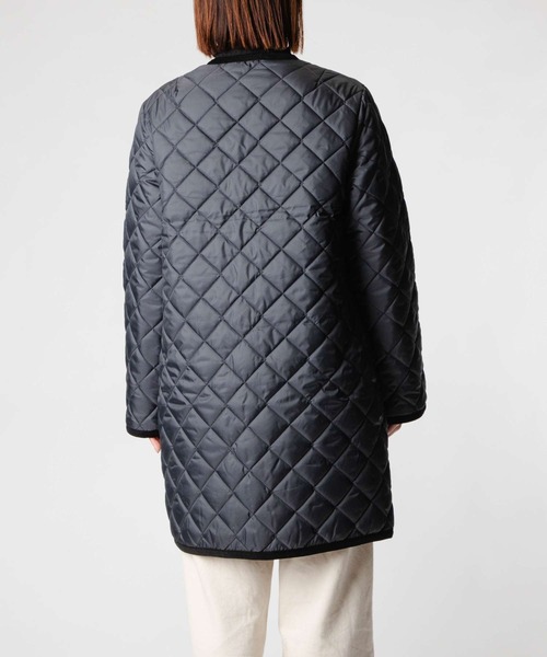 LAVENHAM（ラベンハム）の「LAVENHAM CONTRAST CORNARD COAT ラベンハム コントラスト コナード コート（ダウンジャケット/コート・レディース・ベージュ系1/ブラック系2・8/10）」の6枚目の写真