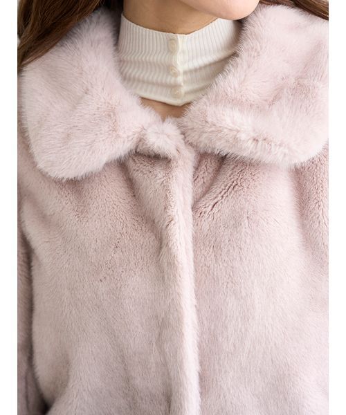 ステンカラーファーコート　0 SNIDEL（スナイデル）の「ステンカラーショートファーコートジャケット