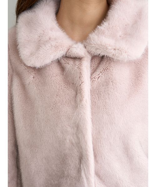 SNIDEL（スナイデル）の「ステンカラーショートファーコートジャケット