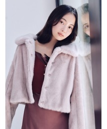 ステンカラーファーコート 0 アニュアンス anuans ステンカラー