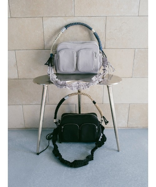 sahara（サハラ）の「Paracord Strap Nylon Bag（ショルダーバッグ・レディース・ブラック/グレー・FREE）」の17枚目の写真