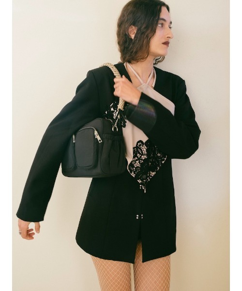 sahara（サハラ）の「Paracord Strap Nylon Bag（ショルダーバッグ・レディース・ブラック/グレー・FREE）」の6枚目の写真
