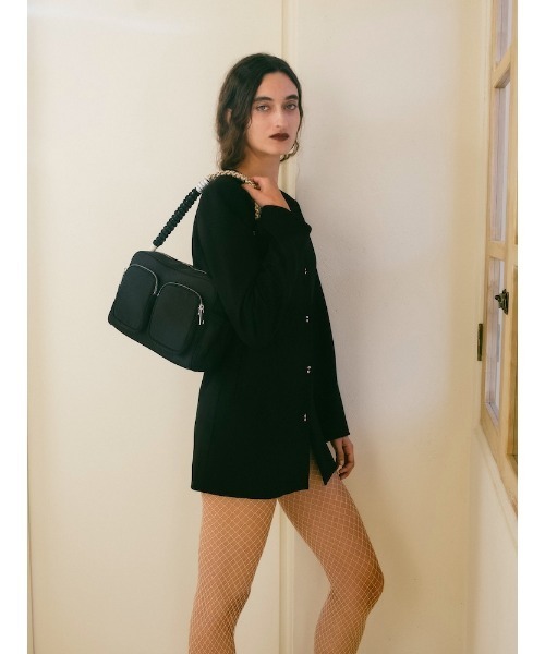 sahara（サハラ）の「Paracord Strap Nylon Bag（ショルダーバッグ・レディース・ブラック/グレー・FREE）」の7枚目の写真
