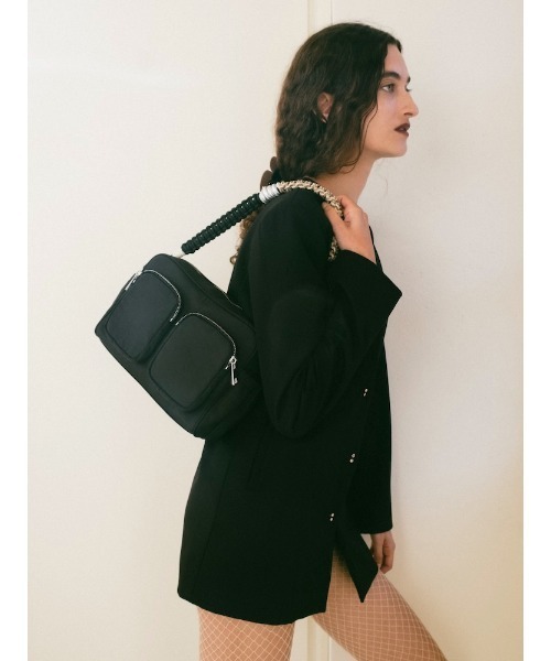 sahara（サハラ）の「Paracord Strap Nylon Bag（ショルダーバッグ・レディース・ブラック/グレー・FREE）」の8枚目の写真