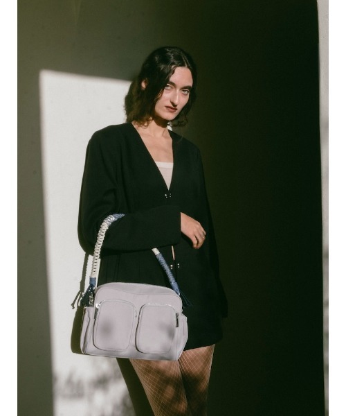 sahara（サハラ）の「Paracord Strap Nylon Bag（ショルダーバッグ・レディース・ブラック/グレー・FREE）」の11枚目の写真
