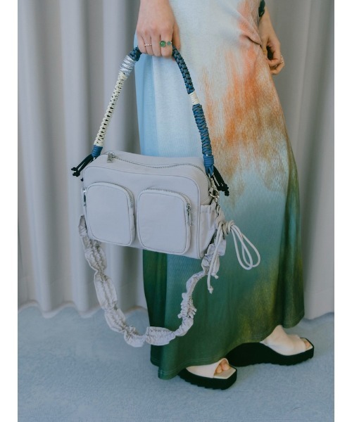 sahara（サハラ）の「Paracord Strap Nylon Bag（ショルダーバッグ・レディース・ブラック/グレー・FREE）」の10枚目の写真