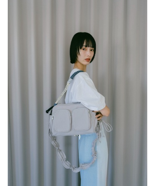 sahara（サハラ）の「Paracord Strap Nylon Bag（ショルダーバッグ・レディース・ブラック/グレー・FREE）」の15枚目の写真