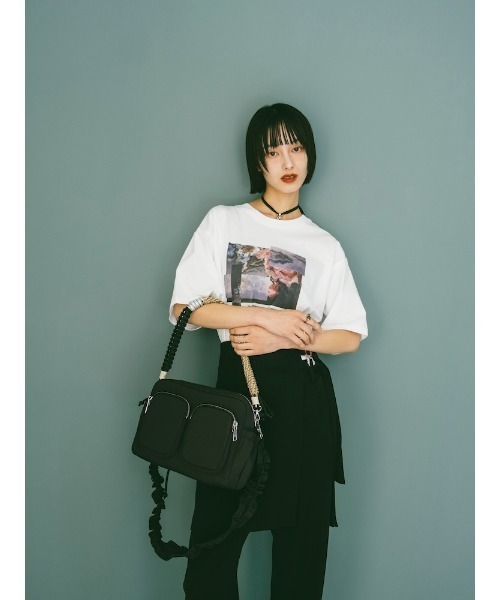 sahara（サハラ）の「Paracord Strap Nylon Bag（ショルダーバッグ・レディース・ブラック/グレー・FREE）」の4枚目の写真