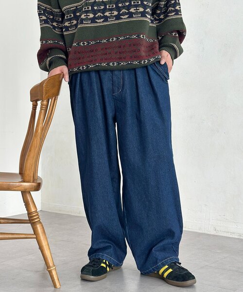 CPCM(シーピーシーエム)の「裏起毛ミリタリーデニム(デニムパンツ・メンズ・ネイビー/ブラック/ブルー・LARGE/MEDIUM)」の1枚目の写真